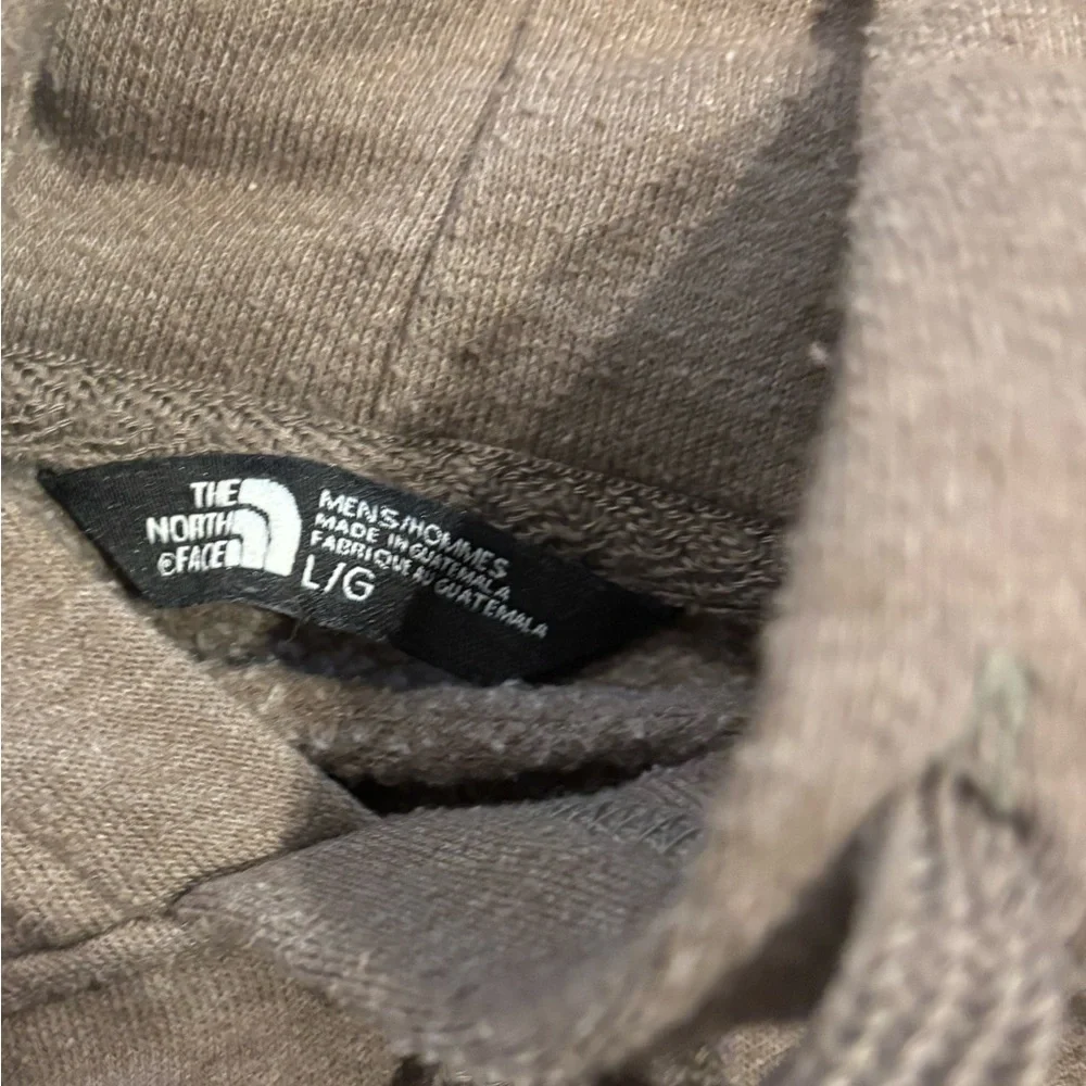 The North Face Tan Hoodie with Bear Design